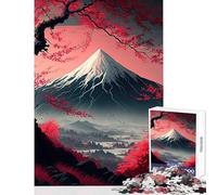 Puzzles for Adults 1000 Puzzles Cherry Blossom Japan Anti-Stress Toys Great Gift for Games Hands-on Game Help The Brain Exercise Size 38x26cm