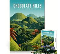 Puzzles for Adults 1000 Puzzles Chocolate Hills In Bohol Premium Cut Fun Focus Game Gift Chill Game Play Birthday Art Play (50x75cm)