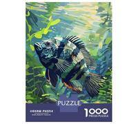 Puzzles for Adults 1000 Puzzles Cichlid Fish Underwater Puzzles for Adults Relax Games Precision Cutting Unique Birthday And Gifts 38x26cm/1000pcs