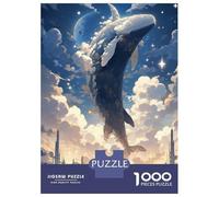 Puzzles for Adults 1000 Puzzles City Whale Jigsaws for Adults Toy Wall Decor Stress Reliever Unique Birthday And Gifts 38x26cm/1000pcs