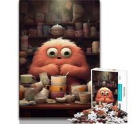 Puzzles for Adults 1000 Puzzles Coffee Addiction Unique Challenge Game But Fun And Humorous Birthday Gift (size 50x75cm)