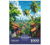 Puzzles for Adults 1000 Puzzles Colombo, Sri Lanka Travel Puzzles for Adults Relaxing Games Precision Cutting Deal As Gifts for The Whole Family 38x26cm/1000pcs