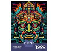 Puzzles for Adults 1000 Puzzles Colorful Aztec Art Print-2 Adult Jigsaw Puzzle Relaxing Games For Family Fun Deal As Gifts for The Whole Family 70x50cm/1000pcs