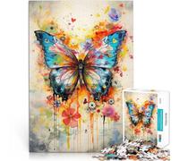 Puzzles for Adults 1000 Puzzles Colorful butterfly Made of cardboard for 14+ Puzzle game Offered as gifts for the whole family。size：38x52cm/14.96x20.47inch