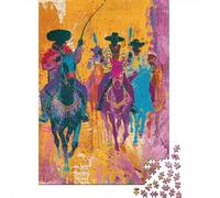 Puzzles for Adults 1000 Puzzles Colorful Mexican Art Print Jigsaw for Adults Hands-on Game For Family Fun Unique Birthday And Gifts 52x38cm/1000pcs