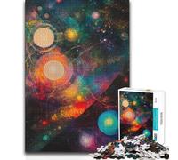 Puzzles for Adults 1000 Puzzles Cosmic Abstract Painting Brainteaser Family Games Staycation Kill Time Birthday Gift (38x52cm)