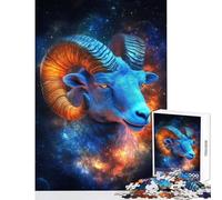Puzzles for Adults 1000 Puzzles Cosmic Capricorn Educational Toy Gifts for Women Men Relaxing Games Help The Brain Exercise Size 50x75cm