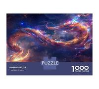 Puzzles for Adults 1000 Puzzles Cosmic Dragon Art Print Puzzles for Adults Relaxing Games Precision Cutting Deal As Gifts for The Whole Family 70x50cm/1000pcs