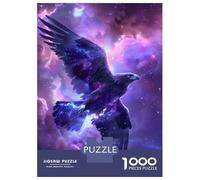 Puzzles for Adults 1000 Puzzles Cosmic Eagle Soaring Through Nebula Puzzles for Adults Relax Games Staycation Kill Time for Birthday, Chrismas 70x50cm/1000pcs