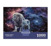 Puzzles for Adults 1000 Puzzles Cosmic Lion Art Print Puzzles for Adults Relaxing Games Precision Cutting Deal As Gifts for The Whole Family 38x26cm/1000pcs