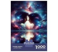 Puzzles for Adults 1000 Puzzles Cosmic Love Reflection Puzzles for Adults Relaxing Games Precision Cutting Deal As Gifts for The Whole Family 52x38cm/1000pcs