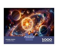 Puzzles for Adults 1000 Puzzles Cosmic Planets in Space-2 Puzzles for Adults Relaxing Games Precision Cutting Deal As Gifts for The Whole Family 52x38cm/1000pcs
