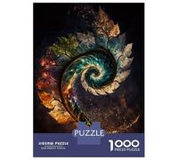 Puzzles for Adults 1000 Puzzles Cosmic Spiral Leaf Puzzle for Adults Relax Games Analysis And Logic Deal As Gifts for The Whole Family 38x26cm/1000pcs