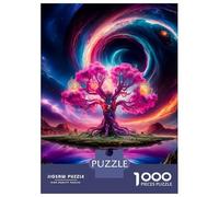 Puzzles for Adults 1000 Puzzles Cosmic Tree of Infinity Puzzles for Adults Relaxing Games Precision Cutting Deal As Gifts for The Whole Family 52x38cm/1000pcs