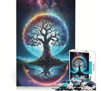 Puzzles for Adults 1000 Puzzles Cosmic Tree Of Life, Fun Games, Train Your Brain And Hands, Enhance Love between Couples 38x26cm