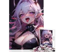 Puzzles for Adults 1000 Puzzles Crazy Vampiress Ophelia Toy Wall Decor Great Gift for Games Family Game with Matching Poster And Trivia Sheet Size 38x26cm