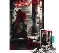 Puzzles for Adults 1000 Puzzles Crimson Samurai Solitude Fun Activities at Home For Family Fun Hands-on Game for And 14 Years And over (50x75cm)