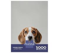 Puzzles for Adults 1000 Puzzles Cute Baby Beagle Dog Puzzle for Adults Relax Games Analysis And Logic Deal As Gifts for The Whole Family 52x38cm/1000pcs