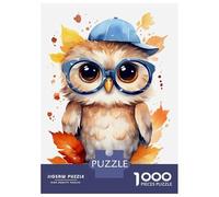 Puzzles for Adults 1000 Puzzles Cute Baby Owl Jigsaws for Adults Relaxing Games Perfect Decoration Help The Brain Exercise 52x38cm/1000pcs