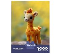 Puzzles for Adults 1000 Puzzles Cute Giraffe Baby Giraffes Jigsaw for Adults Hands-on Game For Family Fun Unique Birthday And Gifts 52x38cm/1000pcs