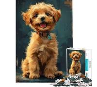 Puzzles for Adults 1000 Puzzles Cute Painting Puppy Art Fun at Home Activities, Enhance Memory Hands-on Game for And 14 Years And over (38x26cm)