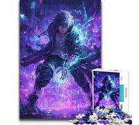 Puzzles for Adults 1000 Puzzles Cyberpunk Anime Character with Electric Powers Brainteaser Family Games Staycation Kill Time Birthday Gift (38x52cm)