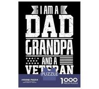 Puzzles for Adults 1000 Puzzles Dad Grandpa And Veteran Puzzles for Adults Relaxing Games Precision Cutting Deal As Gifts for The Whole Family 38x26cm/1000pcs