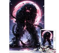 Puzzles for Adults 1000 Puzzles Dark Creature Under Blood Moon Adult Jigsaw Puzzles Improve Memory Help The Brain Exercise for Is Ideal As A Gifts (50x75cm)
