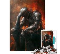 Puzzles for Adults 1000 Puzzles Dark Souls Knight Fun Activities at Home Hand Speed Race Educational Toy for 14+ Puzzle Game Offered (38x26cm)