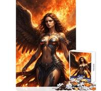 Puzzles for Adults 1000 Puzzles Defiant Fallen Angel Anti-Stress Toys Great Gift for Games Hands-on Game Help The Brain Exercise Size 38x52cm