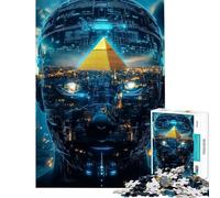 Puzzles for Adults 1000 Puzzles Digital Pyramid Head Jigsaws for Adults DIY Toys Difficult Challenge Deal As Gifts for The Whole Family (Size 38x52cm)