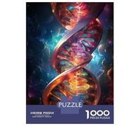 Puzzles for Adults 1000 Puzzles DNA Double Helix Art Print Puzzles for Adults Relaxing Games Precision Cutting Deal As Gifts for The Whole Family 52x38cm/1000pcs