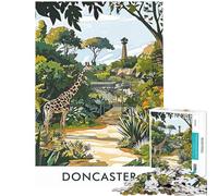 Puzzles for Adults 1000 Puzzles Doncaster Zoo Giraffe Adult Jigsaw Puzzles Improve Memory Help The Brain Exercise for Is Ideal As A Gifts (Size 38x52cm)