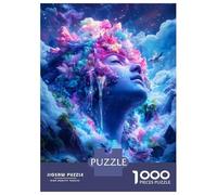 Puzzles for Adults 1000 Puzzles Dreamy Cloud Woman Puzzles for Adults Relax Games Staycation Kill Time for Birthday, Chrismas 38x26cm/1000pcs