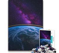 Puzzles for Adults 1000 Puzzles Earth And Milky Way Galaxy Brainteaser Family Games Staycation Kill Time Birthday Gift (38x52cm)