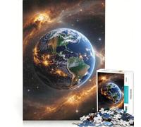 Puzzles for Adults 1000 Puzzles Earth from Space with Nebula, Hands-on Game, Hand Speed Race, Unique Gifts for Birthday And Christmas 50x75cm
