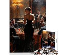 Puzzles for Adults 1000 Puzzles Elegant Dinner Party Toy Wall Decor Great Gifts And Toys for Educational Game with Matching Poster And Trivia Sheet Size 50x75cm