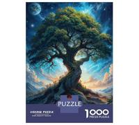 Puzzles for Adults 1000 Puzzles Enchanted Cosmic Tree Puzzle for Adults Relax Games Analysis And Logic Deal As Gifts for The Whole Family 38x26cm/1000pcs
