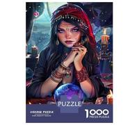 Puzzles for Adults 1000 Puzzles Enchanted Gypsy Fortune Teller Adult Jigsaw Puzzle Relaxing Games For Family Fun Deal As Gifts for The Whole Family 38x26cm/1000pcs