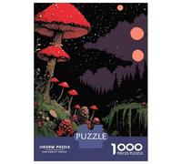 Puzzles for Adults 1000 Puzzles Enchanted Mushroom Forest Jigsaws for Adults Relaxing Games Perfect Decoration Help The Brain Exercise 70x50cm/1000pcs