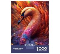 Puzzles for Adults 1000 Puzzles Enchanting Astral Swan Jigsaws for Adults Relaxing Games Perfect Decoration Help The Brain Exercise 38x26cm/1000pcs