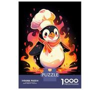 Puzzles for Adults 1000 Puzzles Epic Penguin Chef Jigsaw for Adults Hands-on Game For Family Fun Unique Birthday And Gifts 52x38cm/1000pcs