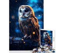 Puzzles for Adults 1000 Puzzles Epic Rainy Barn Owl Adult Jigsaw Puzzles Improve Memory Help The Brain Exercise for Is Ideal As A Gifts (50x75cm)