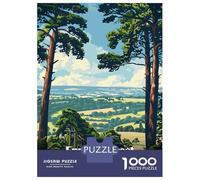 Puzzles for Adults 1000 Puzzles Epping Forest Landscape Adult Jigsaw Puzzle Relaxing Games For Family Fun Deal As Gifts for The Whole Family 52x38cm/1000pcs