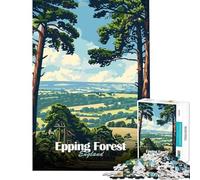 Puzzles for Adults 1000 Puzzles Epping Forest Landscape Jigsaws for Adults DIY Toys Difficult Challenge Deal As Gifts for The Whole Family (Size 50x75cm)