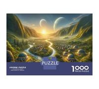 Puzzles for Adults 1000 Puzzles Exoplanet Real Estate Your Future Home Beyond Earth Puzzles for Adults Relaxing Games Precision Cutting Deal As Gifts for The Whole Family 70x50cm/1000pcs
