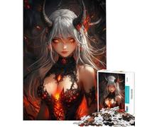 Puzzles for Adults 1000 Puzzles Fiery Demoness Adult Jigsaw Puzzles Improve Memory Help The Brain Exercise for Is Ideal As A Gifts (Size 38x52cm)