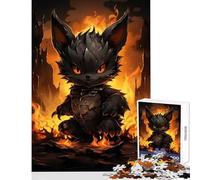 Puzzles for Adults 1000 Puzzles Fire Bat Adult Jigsaw Puzzles Improve Memory Help The Brain Exercise for Is Ideal As A Gifts (38x26cm)