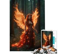 Puzzles for Adults 1000 Puzzles Fire Fairy Wings of Fire Brain Intelligence Challenge Addictive Toys Hands-on Game A Work of Art Gifts Ideas (Size 50x75cm)