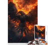 Puzzles for Adults 1000 Puzzles Fire Phoenix Anti-Stress Toys Great Gift for Games Hands-on Game Help The Brain Exercise Size 38x26cm